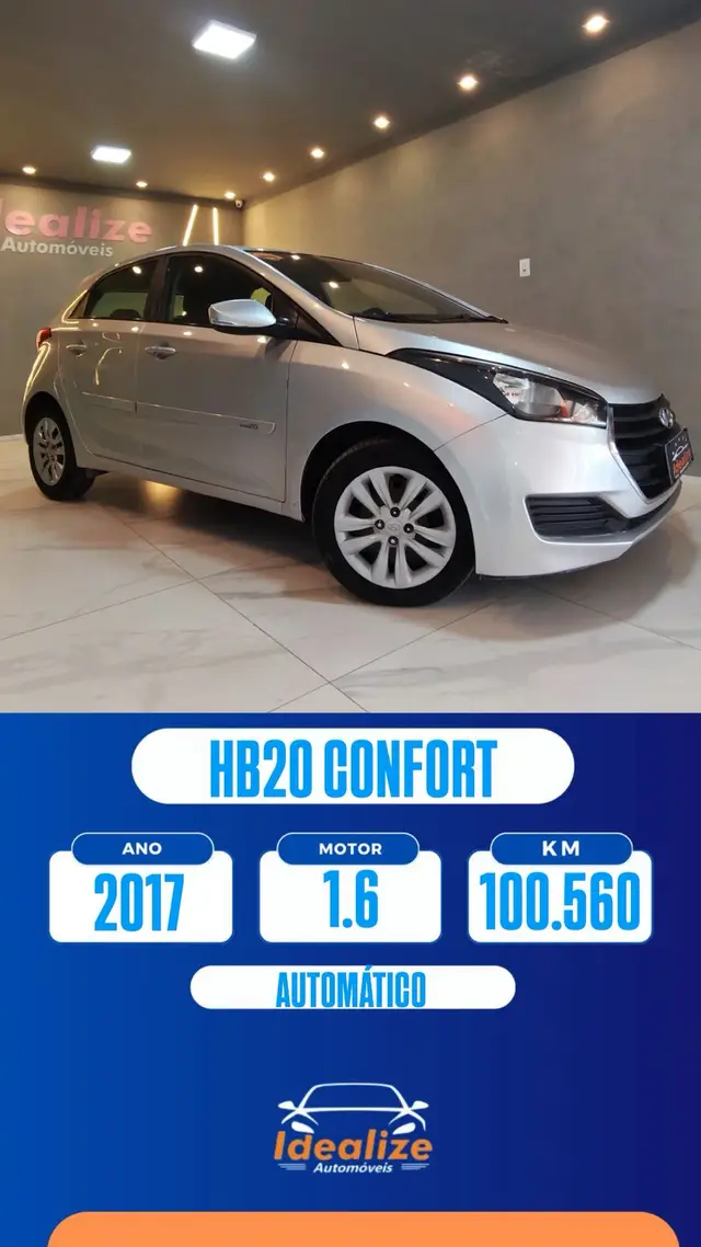 Carro Hyundai HB20 2017 1.6 Comfort Plus (Aut) (Flex)