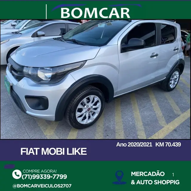 Carro Fiat Mobi 2021 Like 1.0 (Flex)