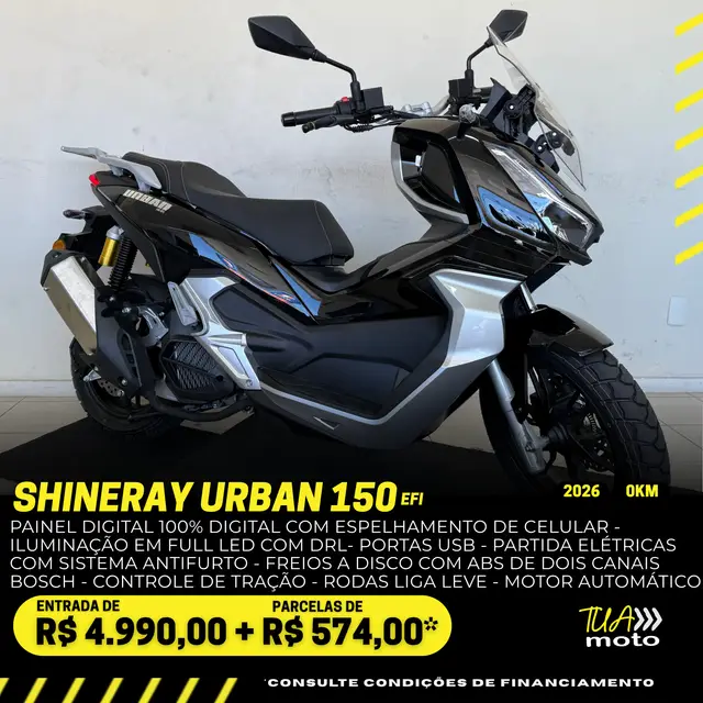 Moto Shineray URBAN 150 2026 EFI