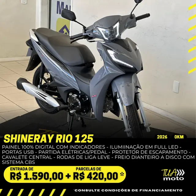Moto Shineray Rio 125 2026 Carburada