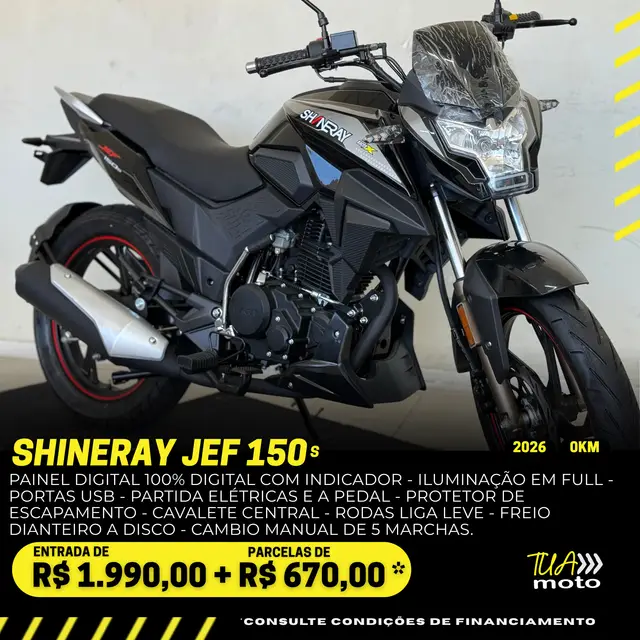 Moto Shineray JEF 150 2026 S