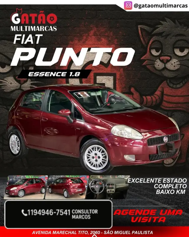 Carro Fiat Punto 2011 Essence 1.8 16V Dualogic (Flex)