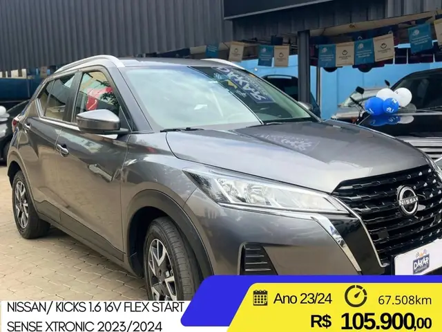 Carro Nissan Kicks 2024 Sense CVT 1.6 (Flex)