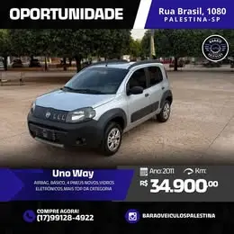 Carro Fiat Uno 2012 Way 1.0 8V (Flex) 4p