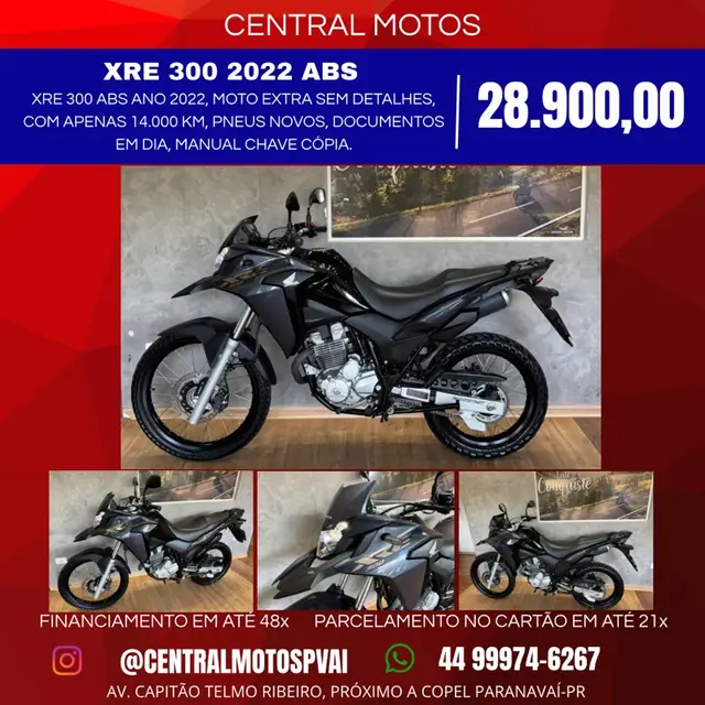 Moto Honda XRE 300 2022 (ABS) (Flex)