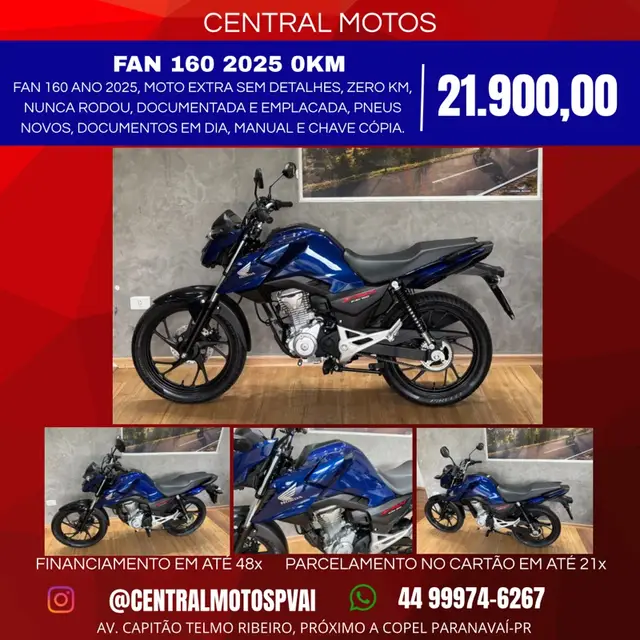 Moto Honda CG 160 2025 Fan