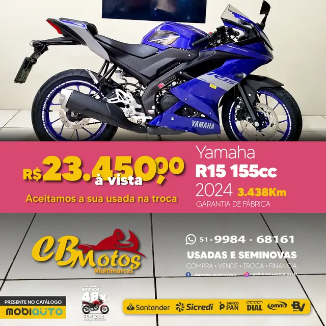 Moto Yamaha YZF R15 2024 ABS