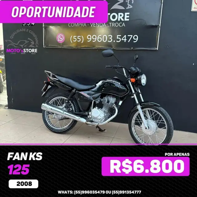 Moto Honda CG 125 2008 Fan KS