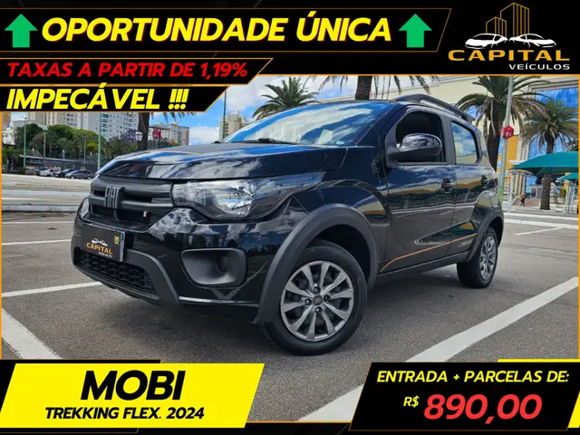 Carro Fiat Mobi 2024 Trekking 1.0