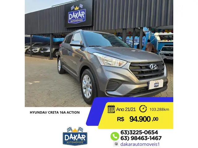 Carro Hyundai Creta 2021 Action 1.6 (Aut) (Flex)