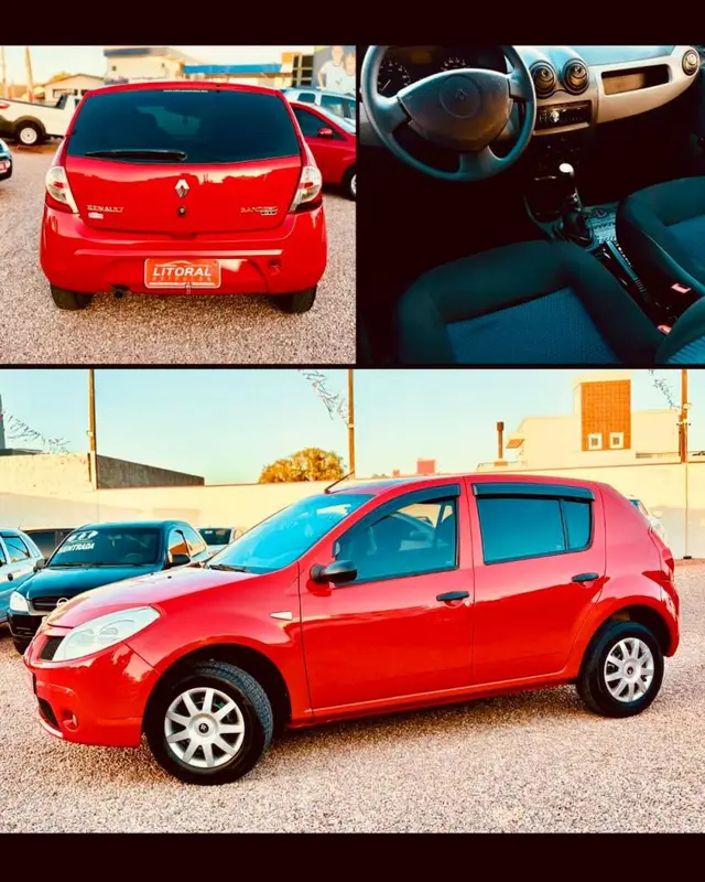 Carro Renault Sandero 2009 Authentique 1.0 16V (flex)