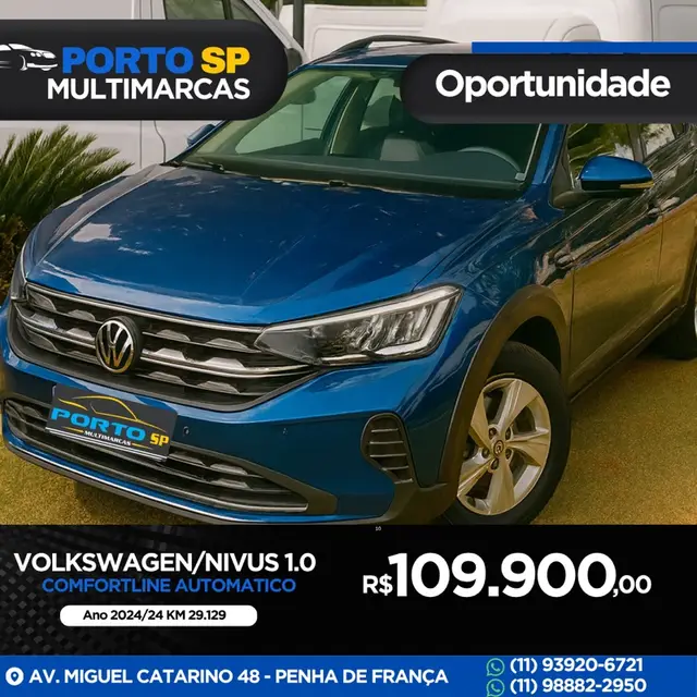 Carro Volkswagen Nivus 2024 Comfortline 200 TSI