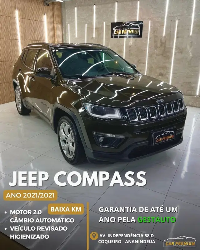 Carro Jeep Compass 2021 2.0 Longitude 4x2 (Aut) (Flex)