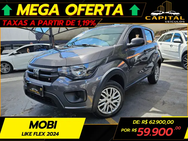 Carro Fiat Mobi 2024 Like 1.0