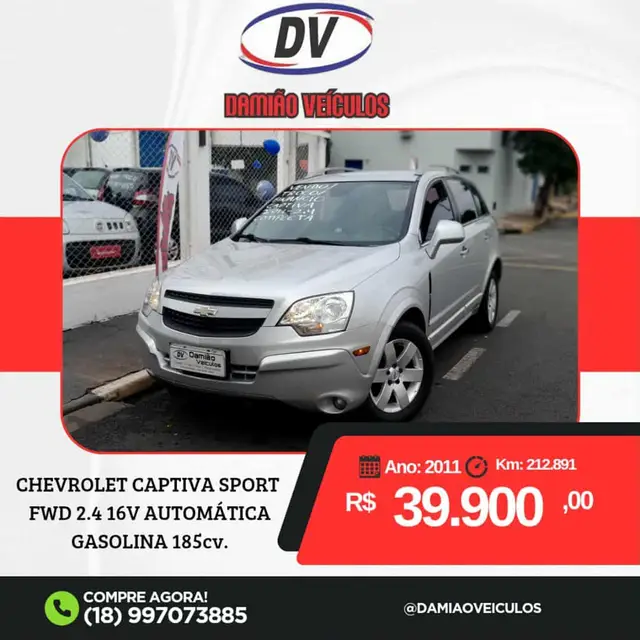 Carro Chevrolet Captiva 2011 2.4 16V (Aut)