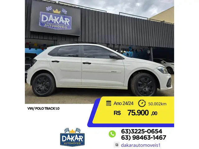 Carro Volkswagen Polo 2024 Track 1.0 Flex 12V 5p
