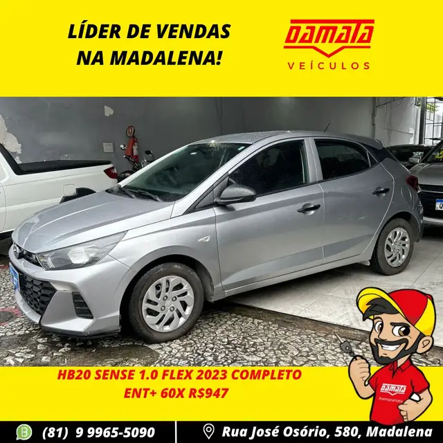 Carro Hyundai HB20 2023 Sense 1.0 (Flex)