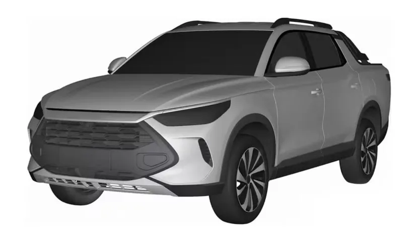 Picape do BYD Song Plus, que será vendida no Brasil, tem visual vazado