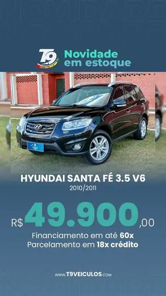 Carro Hyundai Santa Fe 2011 GLS 3.5 V6 4x4 (7 lug)