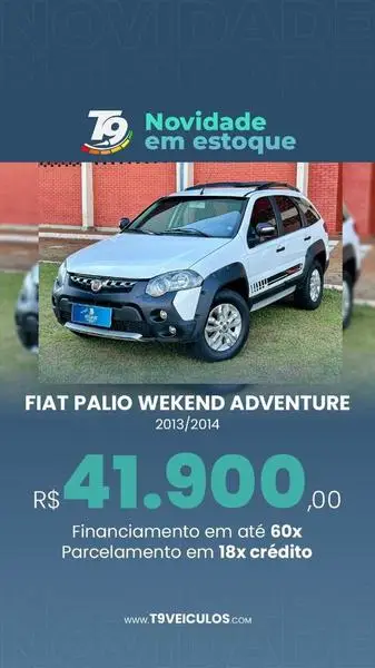 Carro Fiat Palio Weekend 2014 Adventure 1.8 16V (Flex)