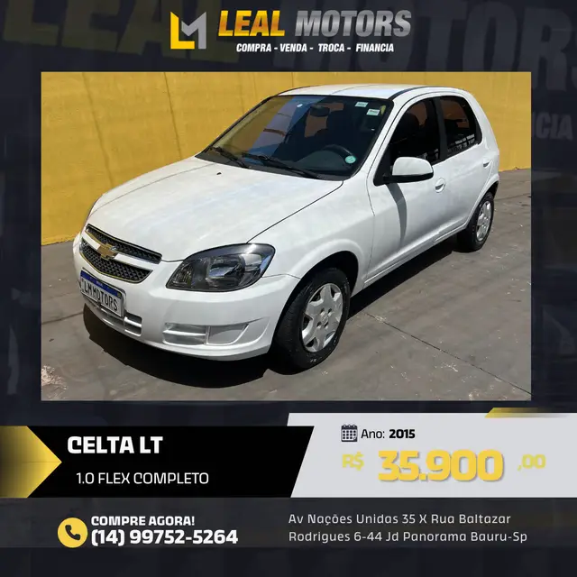 Carro Chevrolet Celta 2015 LT 1.0 (Flex)