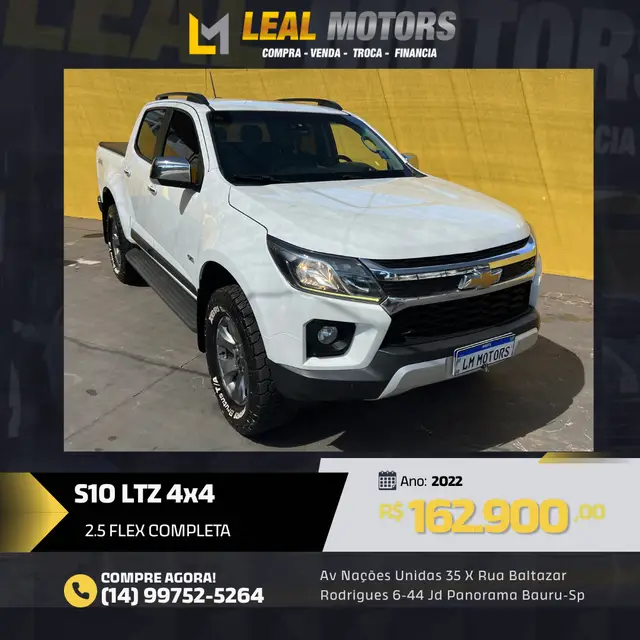 Carro Chevrolet S10 Cabine Dupla 2022 LTZ 2.5