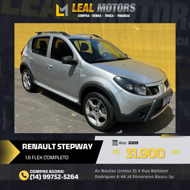 Carro Renault Sandero Stepway 2009 1.6 16V (Flex)