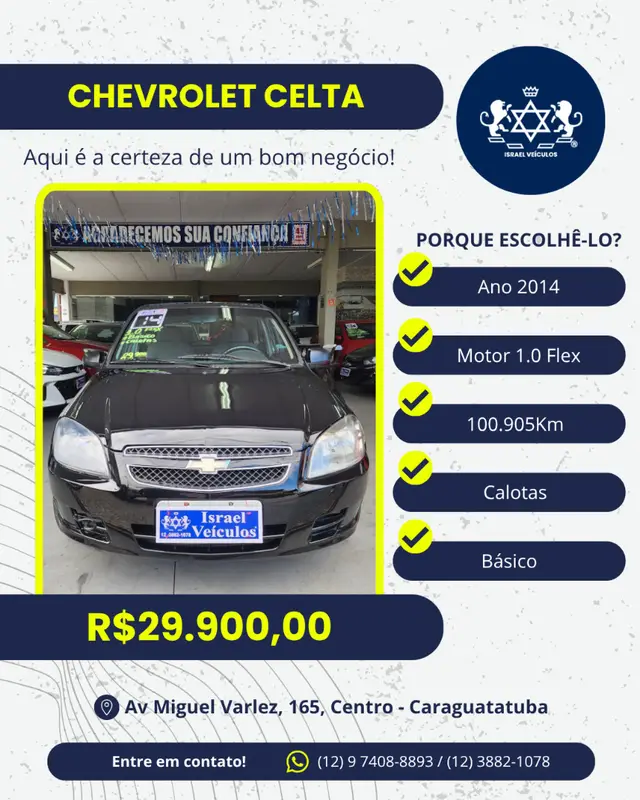 Carro Chevrolet Celta 2014 LS 1.0 (Flex) 2p