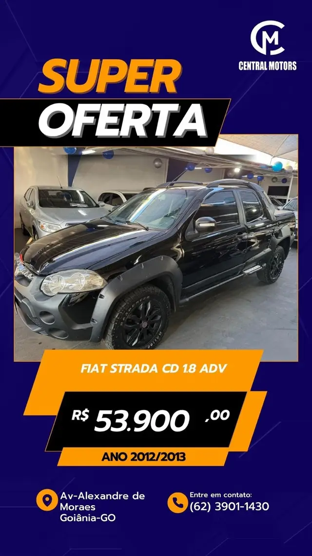 Carro Fiat Strada 2013 Adventure 1.8 16V Dualogic (Flex) (Cabine Dupla)