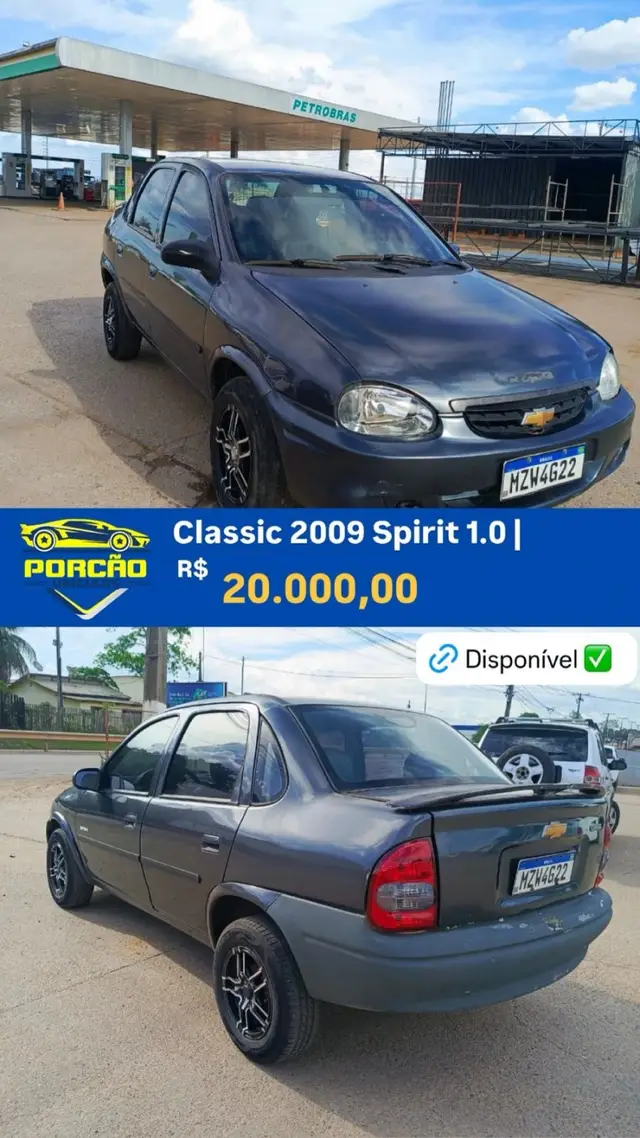 Carro Chevrolet Classic 2009 Spirit 1.0 (Flex)