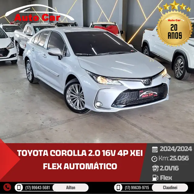Carro Toyota Corolla 2024 XEi 2.0