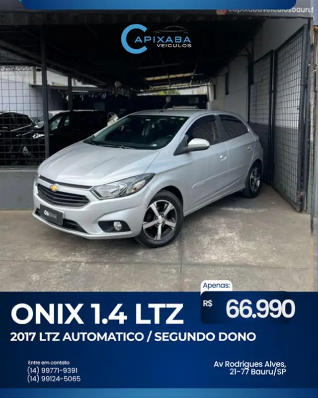 Carro Chevrolet Onix 2017 1.4 LTZ SPE/4 (Aut)