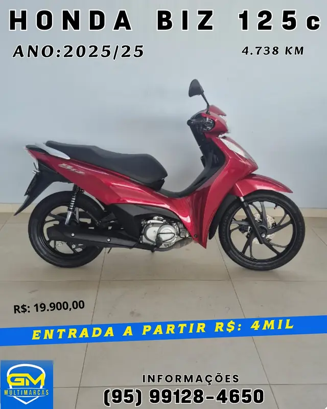 Moto Honda Biz 125 2025 EX