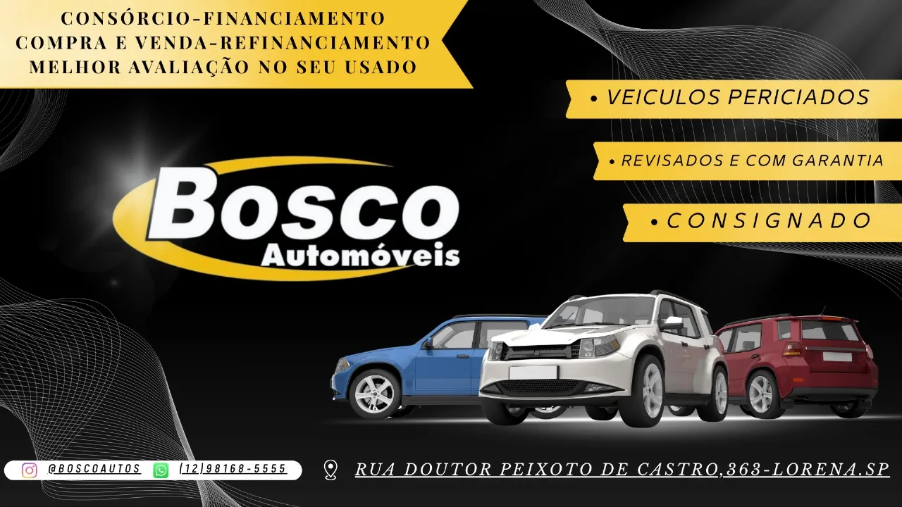 Fachada da loja Veículos à venda em BOSCO AUTOMÓVEIS - Lorena - SP