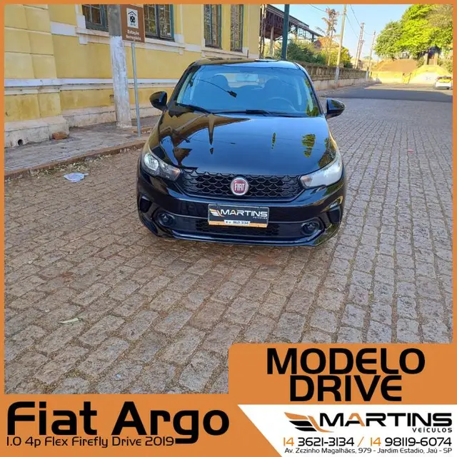 Carro Fiat Argo 2019 Drive 1.0 Firefly (Flex)