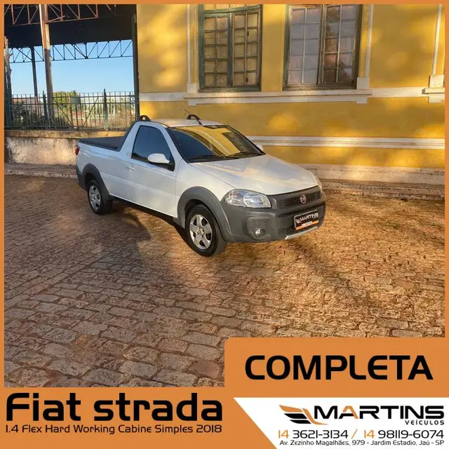 Carro Fiat Strada 2018 Hard Working 1.4 (Flex) (Cabine Simples)