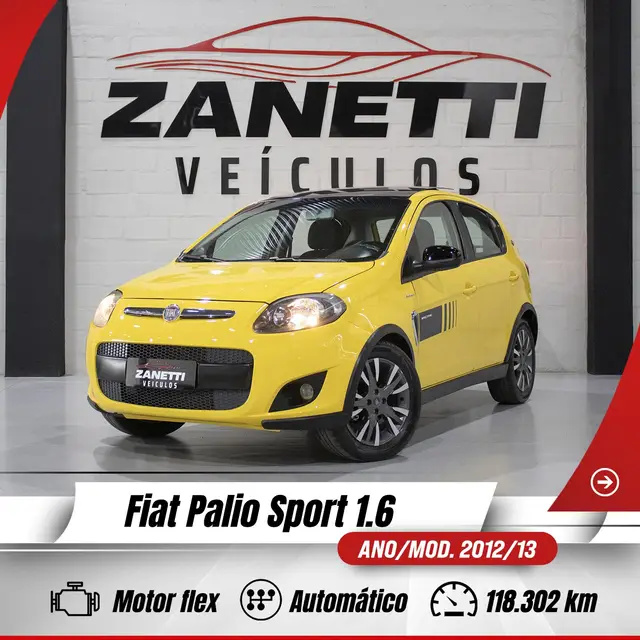Carro Fiat Palio 2013 Sporting 1.6 16V Dualogic (Flex)