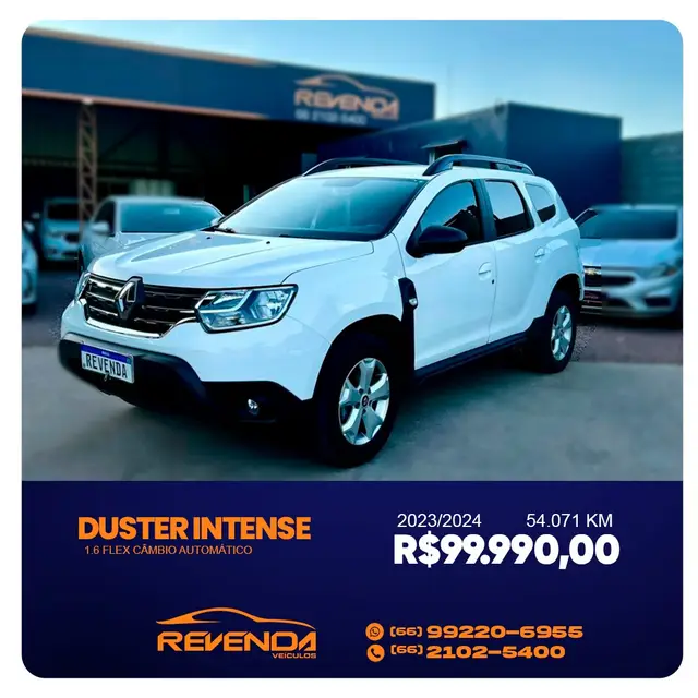 Carro Renault Duster 2024 Intense 1.6 16V (Flex) (Aut)