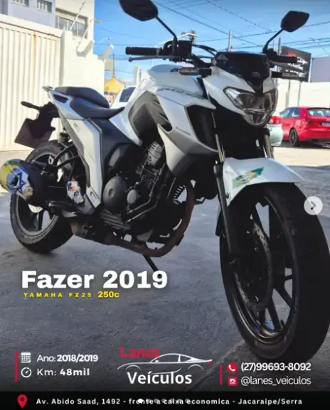 Moto Yamaha Fazer FZ25 2019 ABS