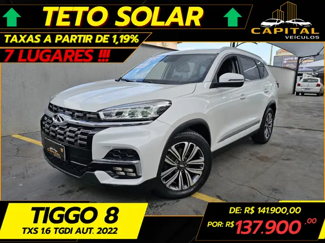 Carro CAOA Chery Tiggo 8 2022 TXS 1.6 Turbo GDI