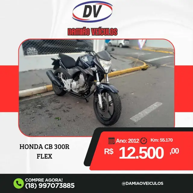 Moto Honda CB 300R 2012 Edição Especial
