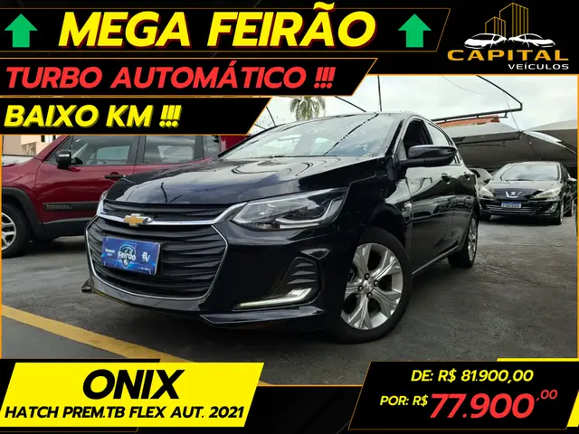 Carro Chevrolet Onix 2021 Premier 1.0 Turbo (Flex) (Aut)