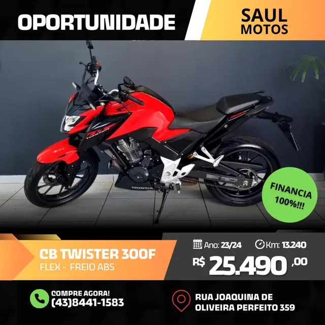 Moto Honda CB 300F Twister 2024 (ABS)