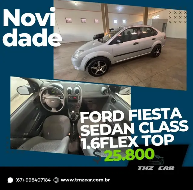 Carro Ford Fiesta Sedan 2010 1.6 (Flex)