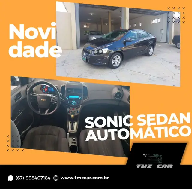 Carro Chevrolet Sonic Sedan 2013 LTZ (Aut)