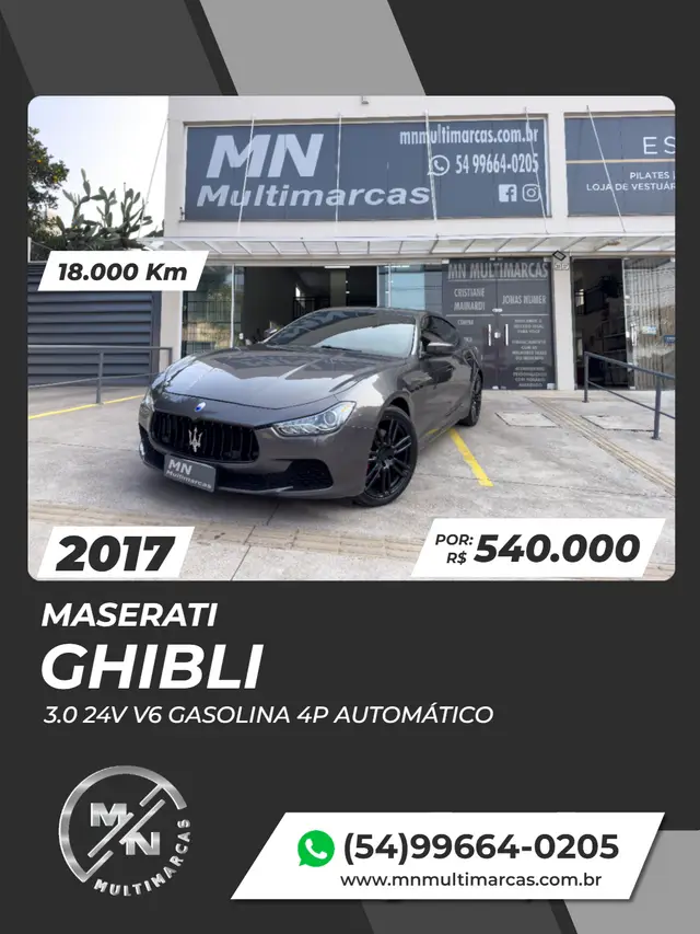 Carro Maserati Ghibli 2017 3.0 V6 Aut.