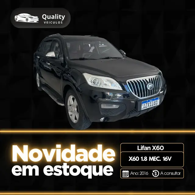 Carro Lifan X60 2016 1.8 16V VVT Talent