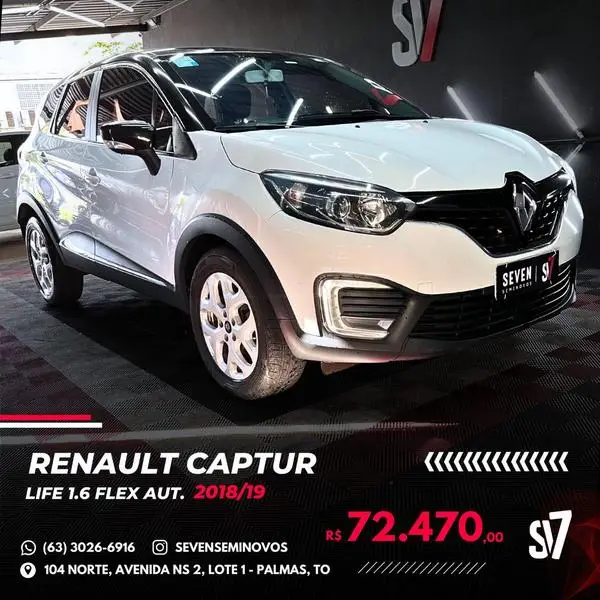 Carro Renault Captur 2019 Intense 1.6 16v SCe CVT (Flex)
