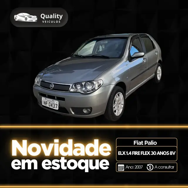 Carro Fiat Palio 2007 ELX 1.4 (Flex)