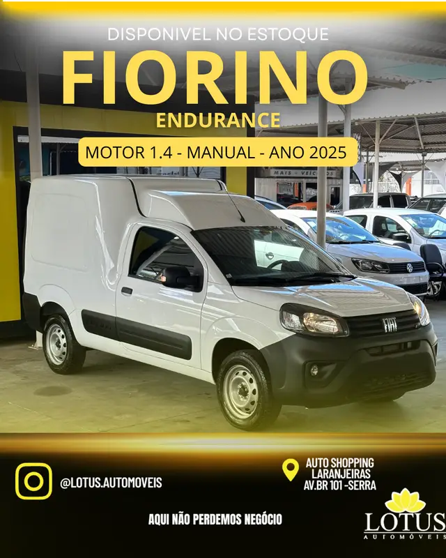 Carro Fiat Fiorino 2025 1.4 Endurance (Flex)
